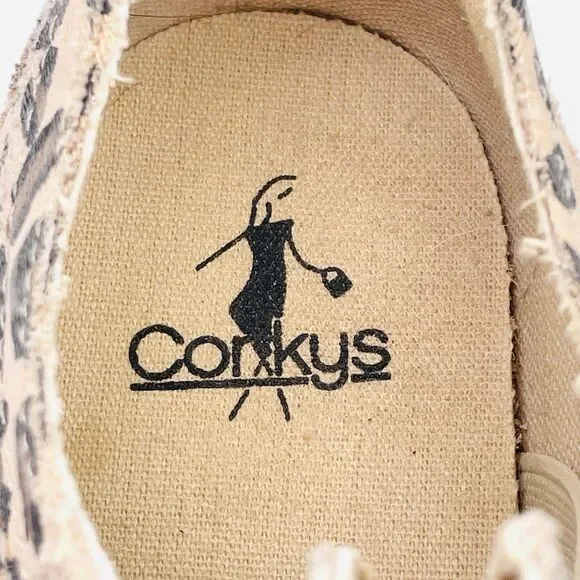 Corkys Womens SZ 8 Babalu Animal Print Slip On Canvas Sneakers Shoes Laceless - Picture 7 of 14